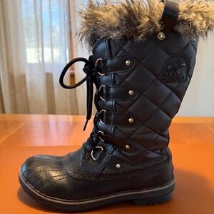 Sorel Tofino II Women's Black Faux Fur Lined Waterproof Winter Snow Boot